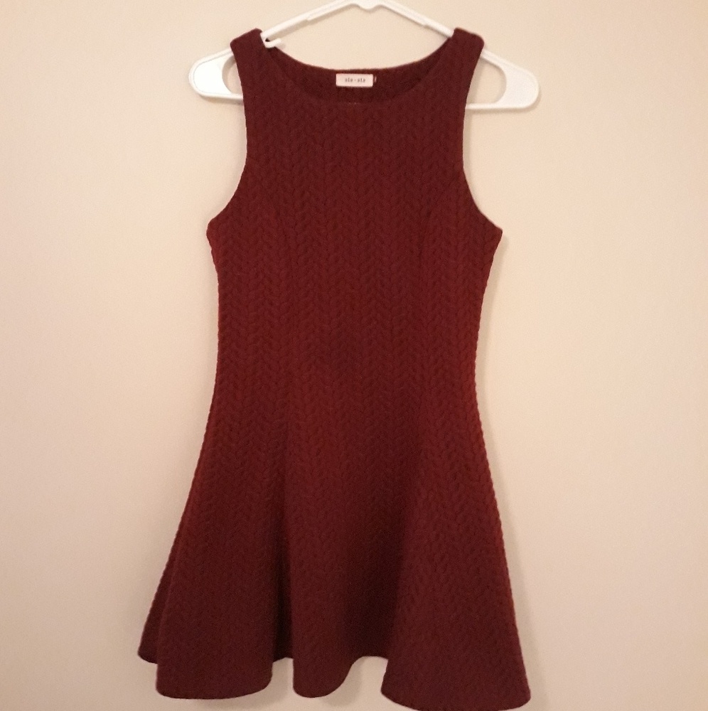 Knit mini-dress
